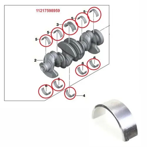 JG BRONZINA MANCAL STD BMW 2.0 16V TURBO N20 2013 A 2018 11217598959/SKU3031