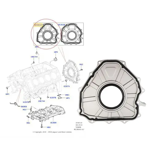 RET VIR TRAS LAND ROVER 5.0 32V V8 2009 A 2018 LR011219/SKU2927