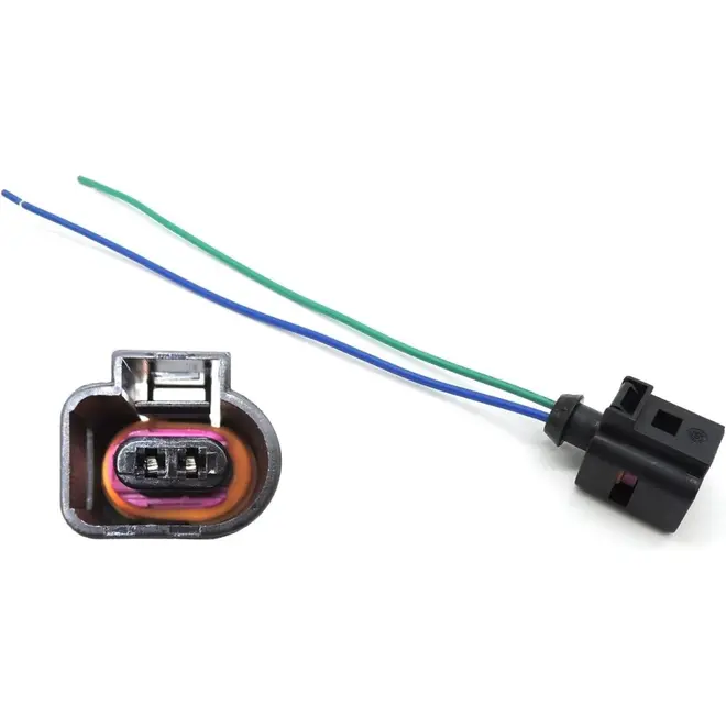 CONECTOR SENSOR TEMPERATURA EXTERNA 2 VIAS FÊMEA AUDI A1 A3 A4 A5 A6 A7 A8 Q3 Q5 Q7 TT R8 VW AMAROK BORA FUSCA GOLF JETTA PASSAT POLO TIGUAN TOUAREG UP GASOLINA FLEX DIESEL 1998 A 2020 1J0973702