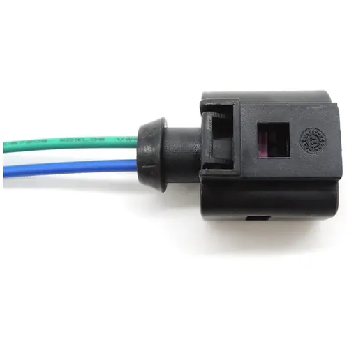 CONECTOR SENSOR TEMPERATURA EXTERNA 2 VIAS FÊMEA AUDI A1 A3 A4 A5 A6 A7 A8 Q3 Q5 Q7 TT R8 VW AMAROK BORA FUSCA GOLF JETTA PASSAT POLO TIGUAN TOUAREG UP GASOLINA FLEX DIESEL 1998 A 2020 1J0973702