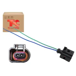 CONECTOR SENSOR TEMPERATURA EXTERNA 2 VIAS FÊMEA AUDI A1 A3 A4 A5 A6 A7 A8 Q3 Q5 Q7 TT R8 VW AMAROK BORA FUSCA GOLF JETTA PASSAT POLO TIGUAN TOUAREG UP GASOLINA FLEX DIESEL 1998 A 2020 1J0973702