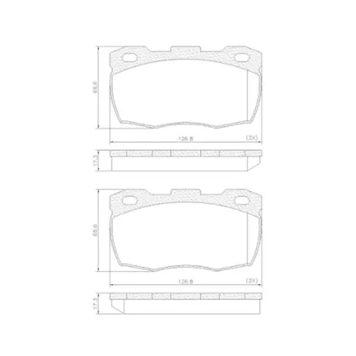 JG PASTILHA DIAN LAND ROVER DEFENDER 90/110 2.5 8V TDI 1995 A 2006 STC1275/SKU1499