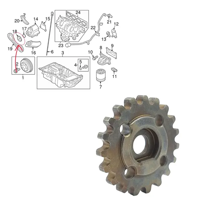 ENG BOMBA OLEO LAND ROVER/JAGUAR/VOLVO 2.0 16V TURBO ECOBOOST 2012 A 2018 LR025300/SKU3313
