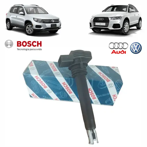 BOBINA IGNICAO AUDI/VW 1.8/2.0 16V TFSI/TSI2.5 20V/4.2/5.2 2007 A 2016 07K905715F/SKU2929