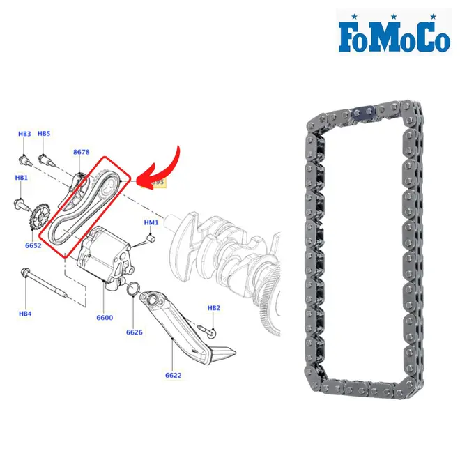 CORRENTE BOMBA ÓLEO LAND ROVER EVOQUE DISCOVERY SPORT FREELANDER 2 VOLVO XC60 S60 V60 JAGUAR XF 2.0 16V 2011 A 2018