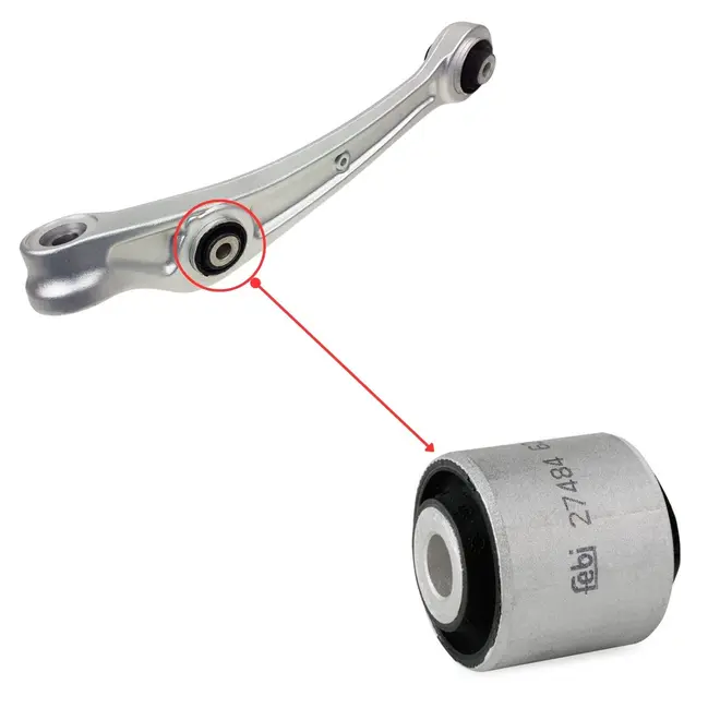 BUCHA EXTERNA BRAÇO SUSPENSÃO INFERIOR AUDI A4 A5 A6 A7 Q5 1.8 2.0 3.0 3.2 4.0 4.2 5.0 5.2 2007 A 2022 4H0407152C