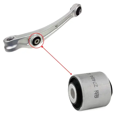 BUCHA EXTERNA BRAÇO SUSPENSÃO INFERIOR AUDI A4 A5 A6 A7 Q5 1.8 2.0 3.0 3.2 4.0 4.2 5.0 5.2 2007 A 2022 4H0407152C