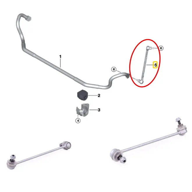 BIELETA DIAN ESQ BMW 2.0 16V N46/N20/3.0 24V N52/N54 2006 A 2016 31356765933/SKU3135