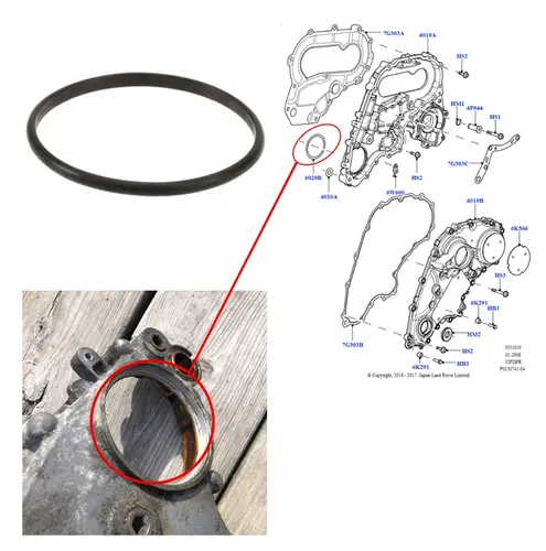 ANEL VEDACAO GRANDE TAMPA DISTRI INT LAND ROVER/VOLVO 3.0/3.2 24V 2007 A 2015  LR002819/SK