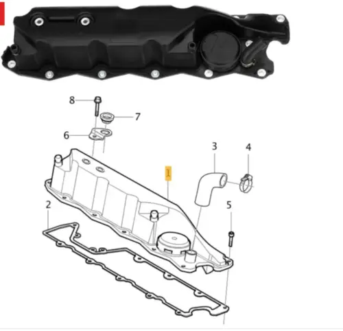 TAMPA VÁLVULA VOLVO S60 V60 XC60 3.0 24V T6 2009 A 2015