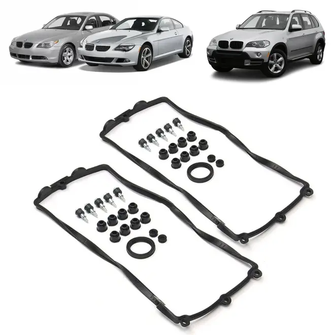 JUNTA TAMPA VALVULA DIR/ESQ BMW 4.4/4.8 32V V8 2004 A 2012 11127513194/11127513195/SKU3351