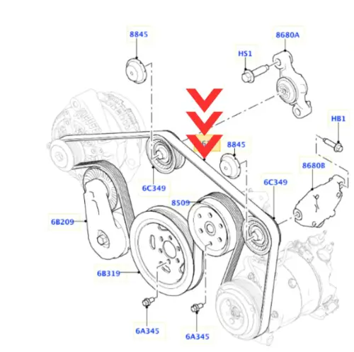 CORREIA POLY V LAND ROVER RANGE ROVER SPORT 3.0 24V TDV6 2014 A 2022