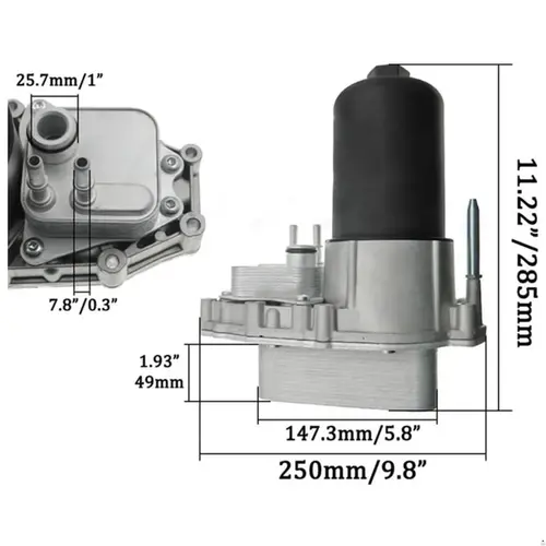 SUPORTE FILTRO ÓLEO C/ RADIADOR LAND ROVER DISCOVERY 2.7 TDV6 2005 A 2011 LR009570