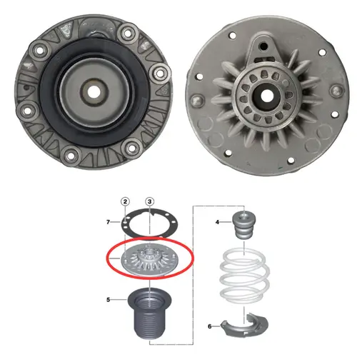 COXIM BATENTE SUP AMORT DIANT BMW 1.6 16V/2.0 16V/3.0 24V 2007 A 2018 6 FUROS 31306881929/