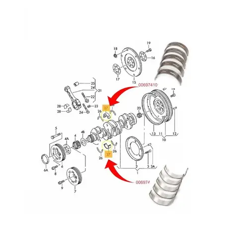 JG BRONZINA MANCAL 025 AUDI/VW A3/A4/A5/Q3/TT/JETTA/PASSAT/TIGUAN/GOLF 2.0 16V TSI/TFSI 20