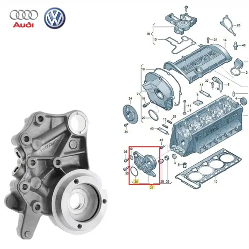 SUPORTE CAVALETE EIXO COMANDO DE VALVULAS AUDI VW 1.8/2.0 TSI 06H103144K/SKU2839