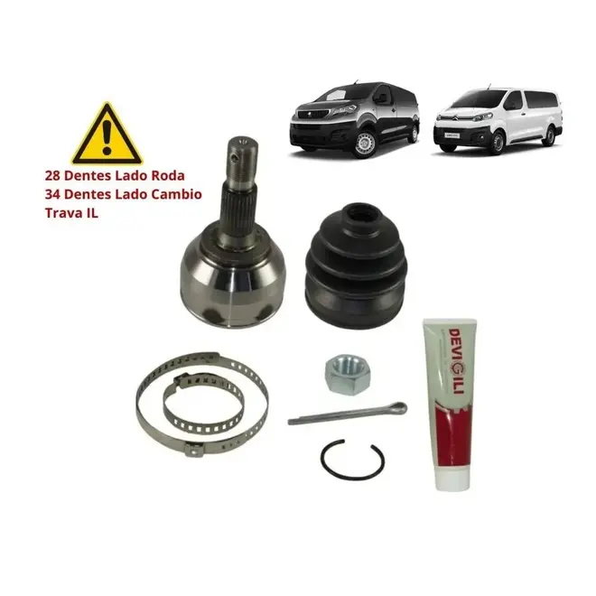 JUNTA HOMOCINÉTICA LADO RODA 28X34 DENTES CITROËN JUMPY PEUGEOT EXPERT 1.6 HDI DG80424