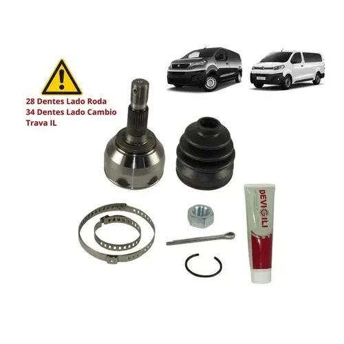 JUNTA HOMOCINÉTICA LADO RODA 28X34 DENTES CITROËN JUMPY PEUGEOT EXPERT 1.6 HDI DG80424