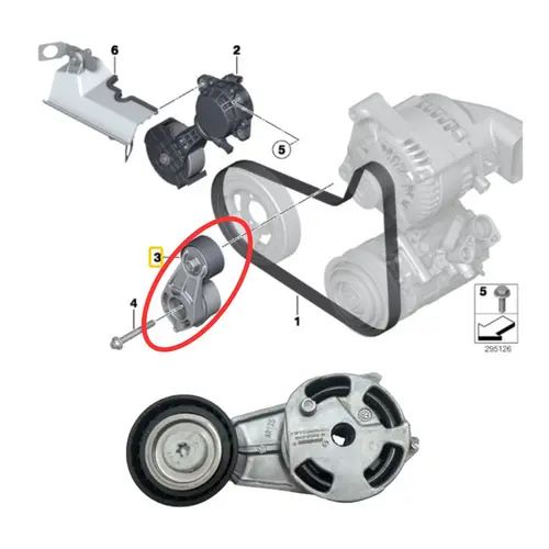 TENSOR ALT BMW 116I/118I/316I 1.6 16V N13 2012 A 2015 11287603347/SKU3105