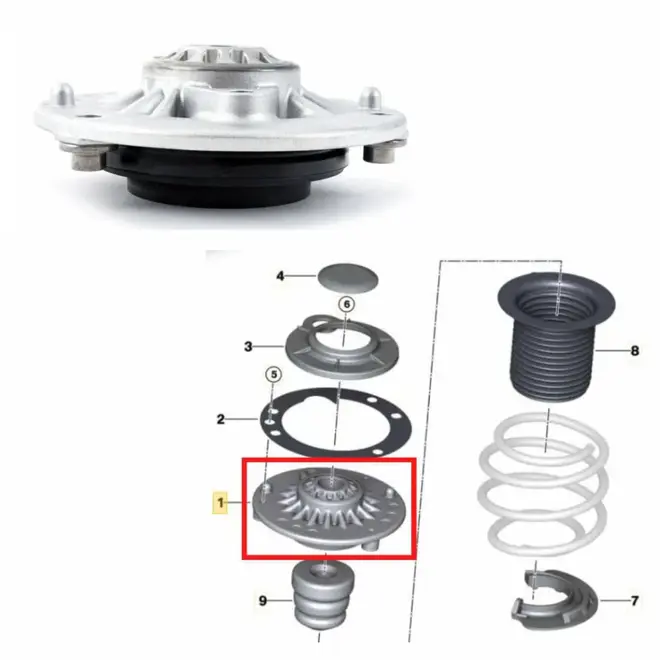 COXIM BATENTE SUP AMORT DIANT BMW 118/216/218/220/225/X1/X2/MINI COOPER 2014 A 2019 5 FURO