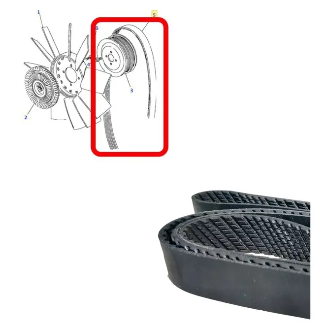 CORREIA VENTOINHA/ALTERNADOR LAND ROVER 2.5 8V 300TDI 1997 A 2006 COM AR ERR3287/SKU2973