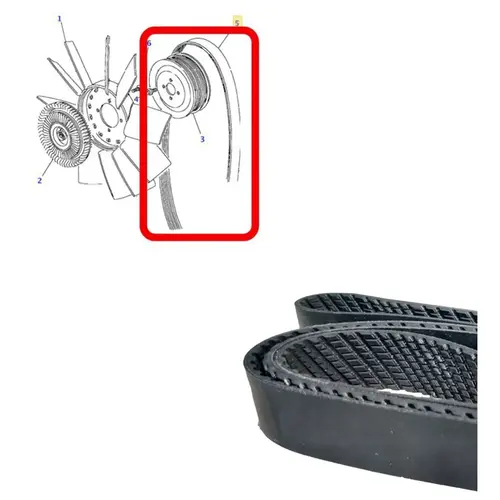 CORREIA VENTOINHA/ALTERNADOR LAND ROVER 2.5 8V 300TDI 1997 A 2006 COM AR ERR3287/SKU2973