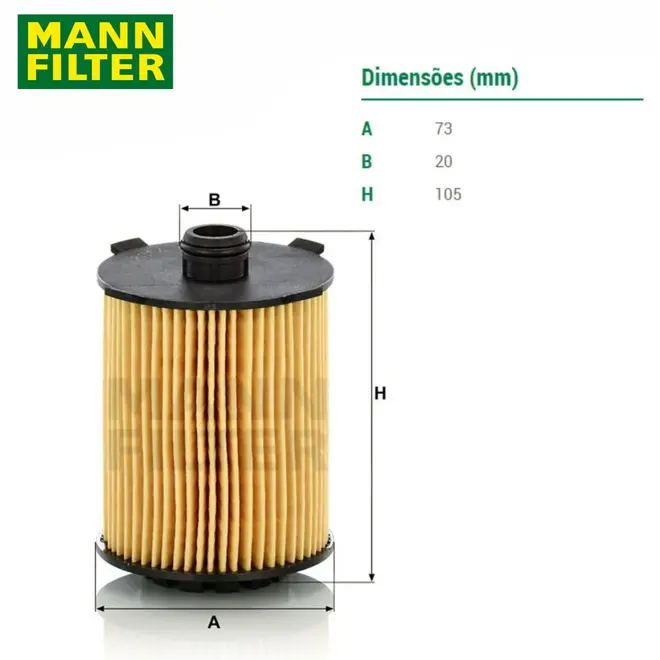 FILTRO OLEO VOLVO S60/V60/XC40/XC60/XC90 2.0 16V T4/T5/T6/T8 2017 A 2022 32140029/SKU2709