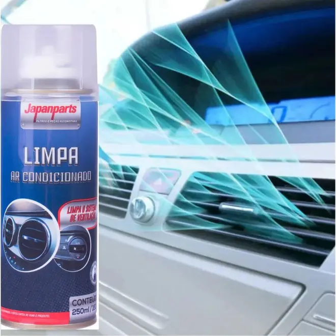 LIMPA AR CONDICIONADO SPRAY 250ML HIGIENIZAÃ‡ÃƒO GRANADA FRAGRÃ‚NCIA LAVANDA JAPANPARTS SK