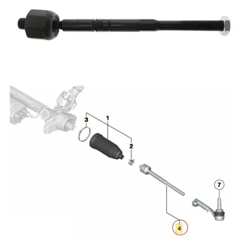 BARRA BRAÃ‡O AXIAL DIREÃ‡ÃƒO BMW 116I/118I/125I/316I/320I/335I/420I/428I/430I/435I/M135I 2