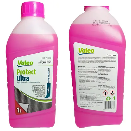 ADITIVO RADIADOR PRONTO PARA USO ROSA ORGÃ‚NICO DILUIDO PROTECT ULTRA VALEO 700888/SKU2797