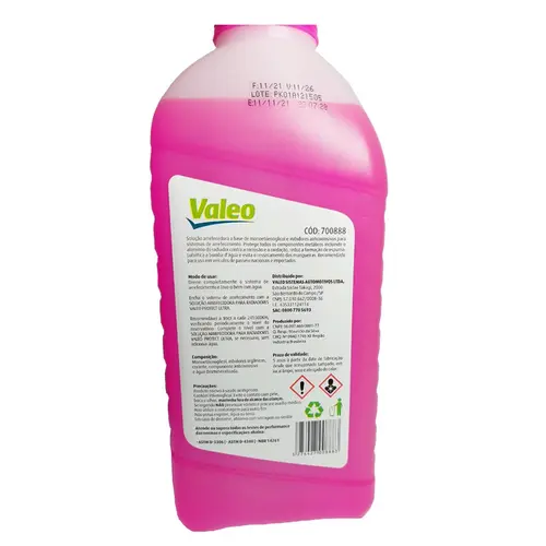 ADITIVO RADIADOR PRONTO PARA USO ROSA ORGÃ‚NICO DILUIDO PROTECT ULTRA VALEO 700888/SKU2797