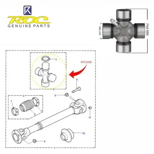 CRUZETA CARDAN DIANTEIRO OU TRASEIRO LAND ROVER DEFENDER 90/110/130 1989 A 2010/