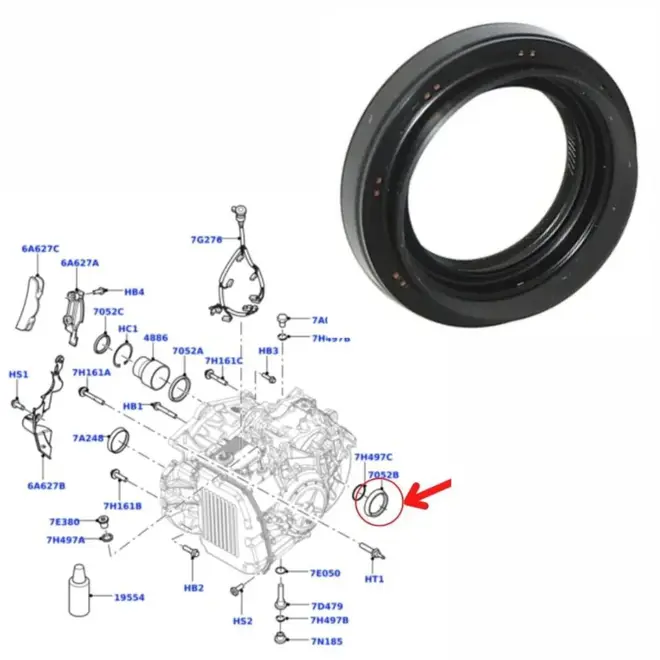 RETENTOR CAMBIO EXT L/ESQ LAND ROVER LAND ROVER EVOQUE/FREELANDER 2 2.0/2.2 16V/3.2 24V 20