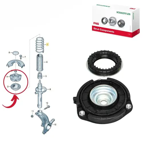 COXIM C/ ROL AMORTECEDOR DIAN AUDI/VW  1.6 8V/2.0 16V TFSI/TSI/2.5 20V/3.2 24V FSI 2005 A