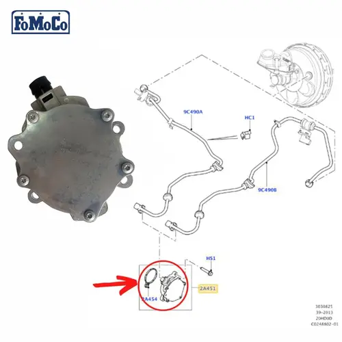 BOMBA VACUO LAND ROVER/VOLVO 2.0 16V SI4 2012 A 2018 LR047384/SKU2581