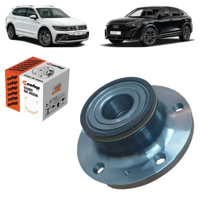 CUBO RODA TRASEIRA COM ROLAMENTO 32 MM AUDI A1/A3/Q3/TT 2007 A 2019/VW JETTA 2006 A 2010/T