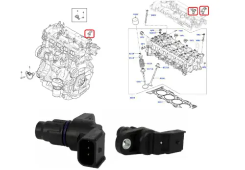 SENSOR FASE LAND ROVER EVOQUE DISCOVERY SPORT FREELANDER 2 JAGUAR XF XE F-PACE VOLVO XC60 S60 V60 V40 2.0 16V 2008 A 2019