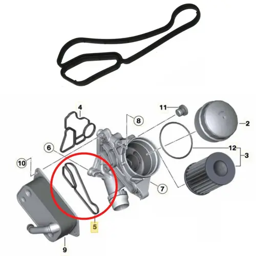 JUNTA TROCADOR DE CALOR MOTOR BMW 2.0 16V N20/ 2.5 24V N52 / 3.0 24V N52N / 3.0 24V N55 20