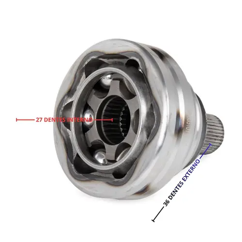 JUNTA HOMOCINÉTICA DIANTEIRA LADO RODA 27X36D TRAVA CENTRAL AUDI A3 S3 RS3 Q3 RSQ3 TTRS VW GOLF JETTA PASSAT 2010 A 2022