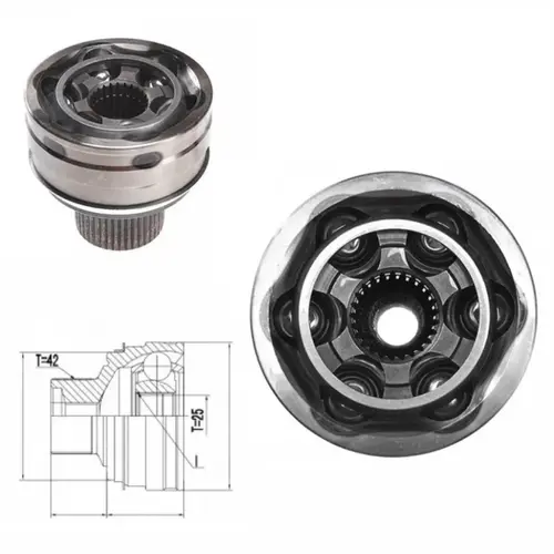 JUNTA HOMOCINÃ‰TICA DIANTEIRA RODA 25DX42D AUDI A4/A5/Q5 2.0 16V TFSI  2009 A 2017 8R04980