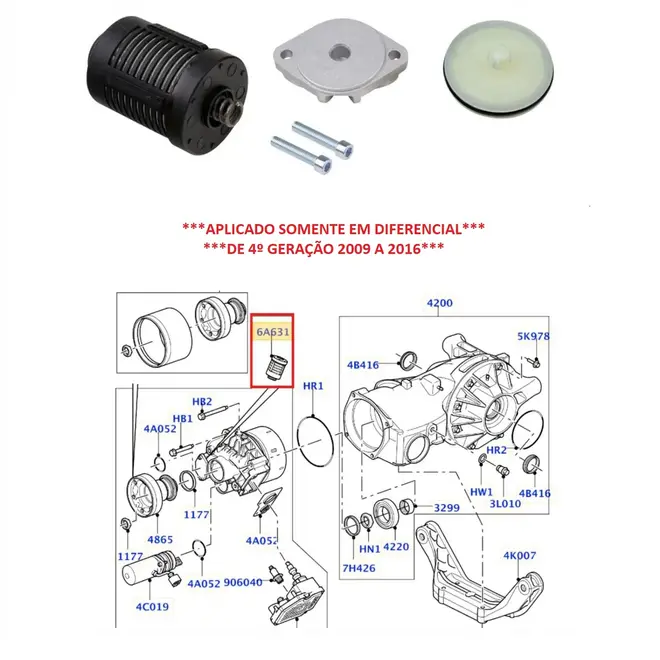 FILTRO HALDEX LR FREELANDER 2/EVOQUE 2007 A 2018/VOLVO S60/V60/XC60/S80 LR032298/SKU2502