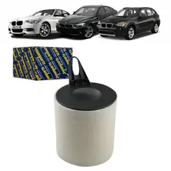 FILTRO AR MOTOR BMW 118I/120I/320I/X1 2.0 16V N42/N43/N45/N46 GASOLINA 2004 A 2015 1371753