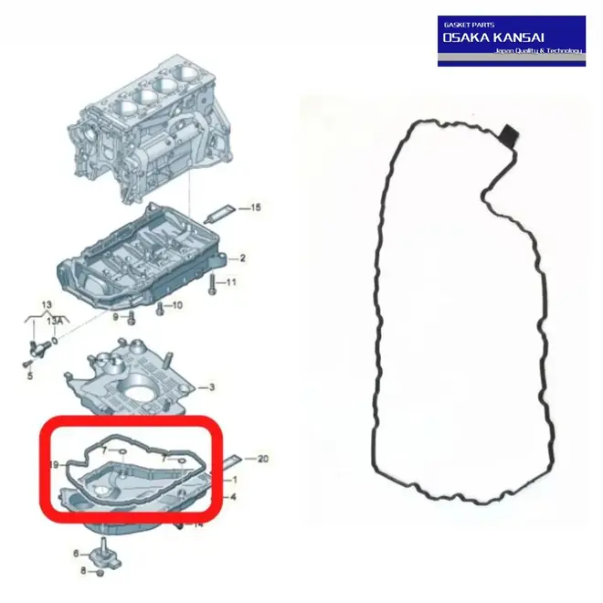JUNTA CARTER AUDI/VW 1.8/2.0 16V 2015 A 2017 06K103649/SKU2675