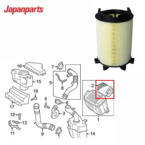 FILTRO AR MOTOR AUDI A3 1.6/2.0 2005 A 2013/VW GOLF/JETTA/PASSAT 2.0 8V/16V 2005 A 2016 1F