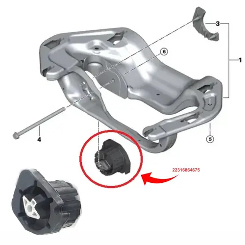 COXIM CAMBIO BMW X5/X6 3.0 24V/ 4.4 V8 32V 2008 A 2019 22316864675/SKU1403