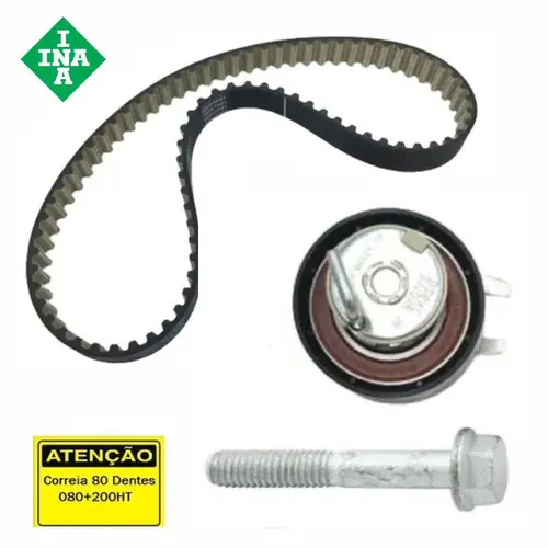 KIT CORREIA DENTADA TRASEIRA 80 DTS LAND ROVER DISCOVERY 4/RR SPORT 3.0 24V 2009 A 2017 LR