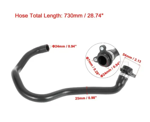 MANGUEIRA ÁGUA BLOCO VÁLVULA TERMOSTÁTICA BMW 530I 3.0 24V N52 2007 A 2010 11537544638