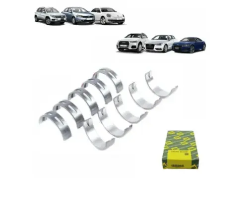 JOGO BRONZINA MANCAL 025 AUDI A3 A4 A5 A6 A7 TT Q3 Q5 Q7 VW GOLF JETTA TIGUAN PASSAT FUSCA CC 1.8 2.0 16V 2013 A 2019