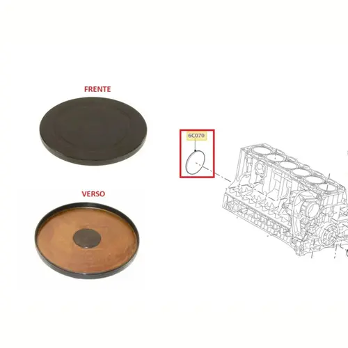 TAMPAO DIANTEIRO VIRABREQUIM MOTOR LAND ROVER/VOLVO 3.0/3.2 24V 2007 A 2015 LR001429/SKU19