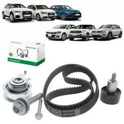 KIT CORREIA DENTADA AUDI/VW 1.0 12V/1.4 16V TFSI/TSI/ 1.6 16V MSI 2013 A 2022 163D 04C1092